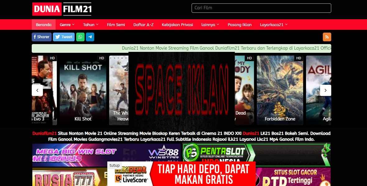 8 situs nonton film gratis subtitle indonesia tanpa iklan 2023